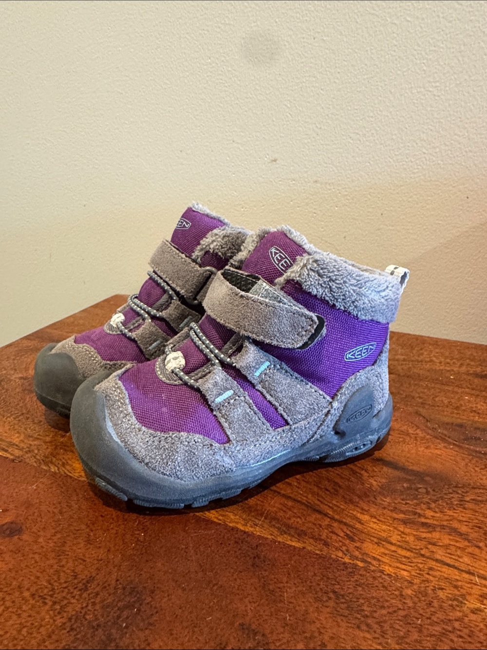 Keen Kids Purple and Gray Winter Boots